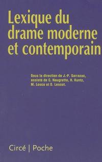 Lexique du drame moderne et contemporain