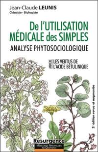 De l'utilisation médicale des simples : analyse phytosociologique