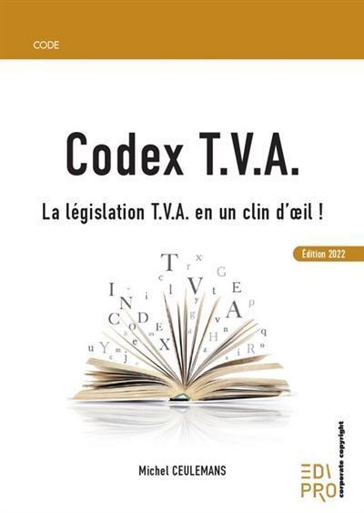 Codex TVA : la législation TVA en un clin d'oeil !