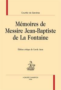 Mémoires de messire Jean-Baptiste de La Fontaine