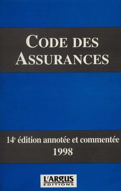 Code des assurances : texte à jour au 1er avril 1998