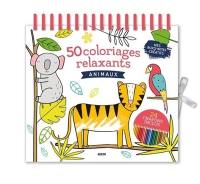 50 coloriages relaxants : animaux