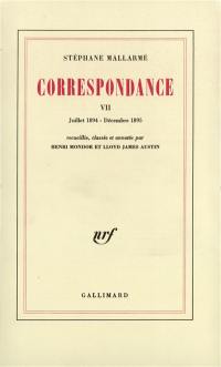 Correspondance. Vol. 7. Juil. 1894-déc. 1895