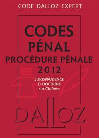 Codes pénal et procédure pénale 2012