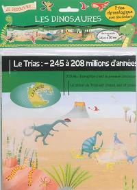 Je découvre les dinosaures : frise chronologique avec des stickers