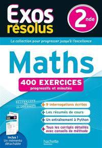 Maths 2de : 400 exercices progressifs et minutés
