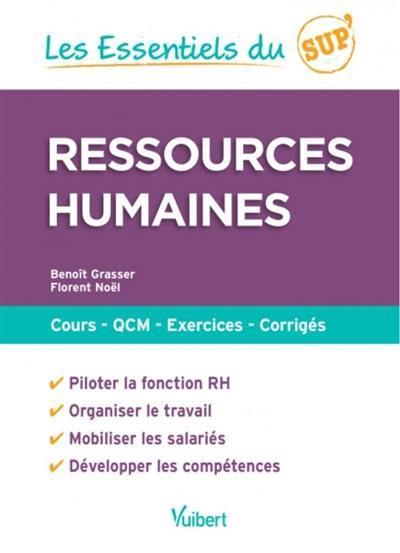 Ressources humaines : cours, QCM, exercices, corrigés