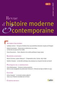 Revue d'histoire moderne et contemporaine, n° 68-1