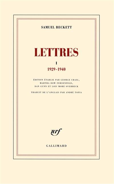 Lettres. Vol. 1. 1929-1940
