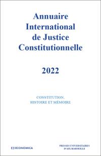 Annuaire international de justice constitutionnelle. Vol. 38. 2022