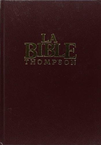 Bible Thompson cart. grenat sans onglet