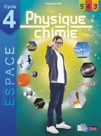 Physique chimie, cycle 4, 5e, 4e, 3e : programme 2016
