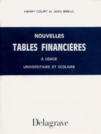 Nouvelles tables financières