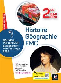 Histoire, géographie, EMC 2de bac pro