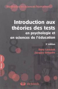 Introduction aux théories des tests en psychologie et en sciences de l'éducation