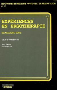 Expériences en ergothérapie. Vol. 19