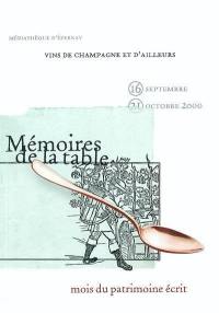Vins de Champagne et d'ailleurs : la bibliothèque de Raoul Chandon de Briailles : Médiathèque d'Epernay, 16 sept.-21 oct. 2000