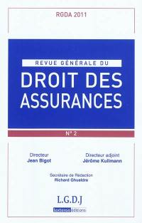 Revue générale du droit des assurances, n° 2 (2011)