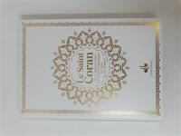Le saint Coran : et la traduction en langue française du sens de ses versets : couverture blanche avec pages arc-en-ciel