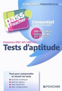 Tests d'aptitudes : concours IFSI-AP-ORTHO