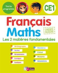 Français maths, CE1 : les 2 matières fondamentales