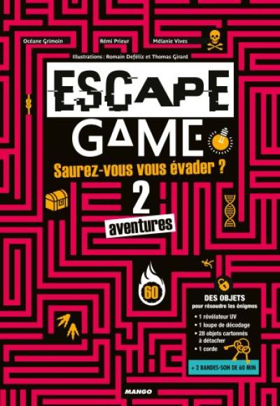 Escape game : saurez-vous vous évader ? : 2 aventures