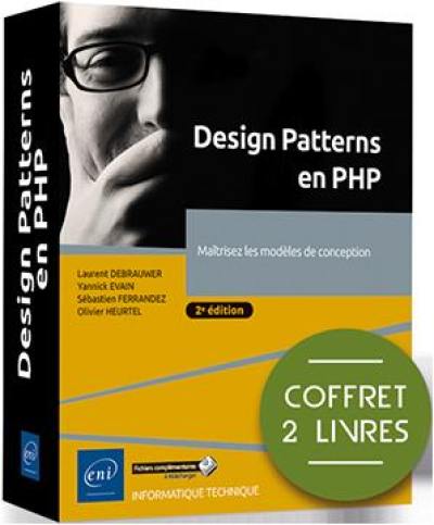 Design patterns en PHP : maîtrisez les modèles de conception : coffret 2 livres