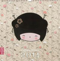 Le calendrier kokeshi 2014