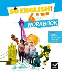 So English ! 4e, cycle 4, A2 : workbook