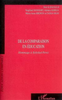 De la comparaison en éducation : hommage à Soledad Perez