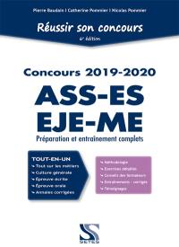 Réussir son concours ASS-EJE-ES-ME 2019-2020 : tout-en-un : préparation et entraînement complets