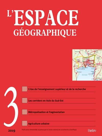 Espace géographique, n° 3 (2019)