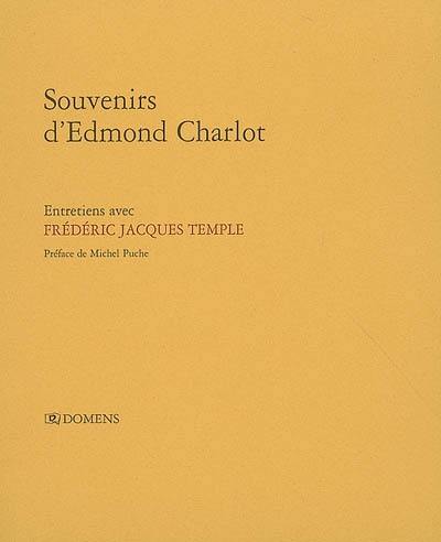 Souvenirs d'Edmond Charlot