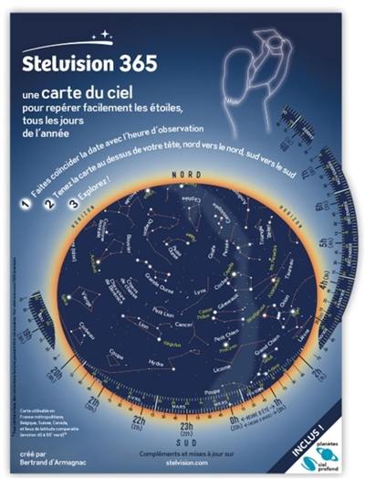 Stelvision 365 : une carte du ciel pour repérer facilement les étoiles, tous les jours de l'année