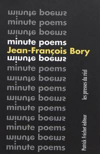 Minute poems : choix 1963-2018