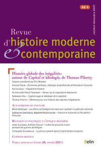 Revue d'histoire moderne et contemporaine, n° 68-4. Histoire globale des inégalités : autour de Capital et idéologie, de Thomas Piketty