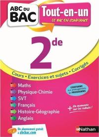 2de, tout-en-un : cours, exercices et sujets, corrigés