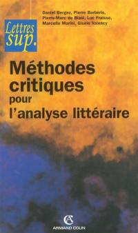 Méthodes critiques pour l'analyse littéraire