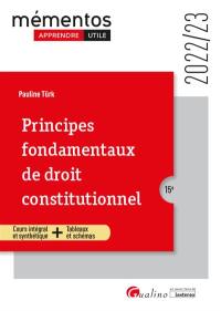 Principes fondamentaux de droit constitutionnel : 2022-2023