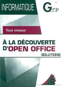 A la découverte d'Open Office : solutions