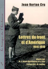 Lettres du front et d'Amérique (1914-1919)