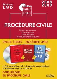 CD Rom Dalloz Etudes procédure civile 2009
