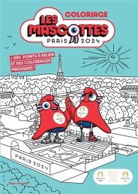 Les mascottes Paris 2024 : coloriage : + des points à relier et des coloriages magiques !