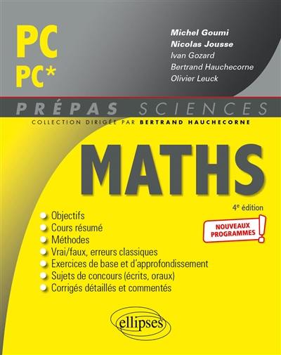 Maths PC, PC* : nouveaux programmes !