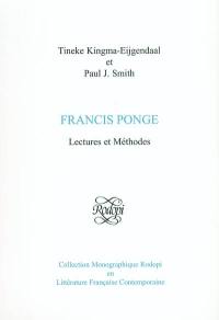 Francis Ponge, lectures et méthodes