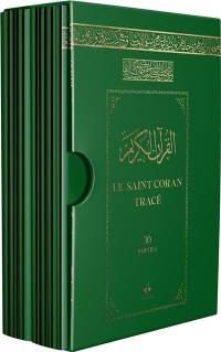 Le saint Coran tracé : j'écris mon Coran : 30 parties, coffret vert
