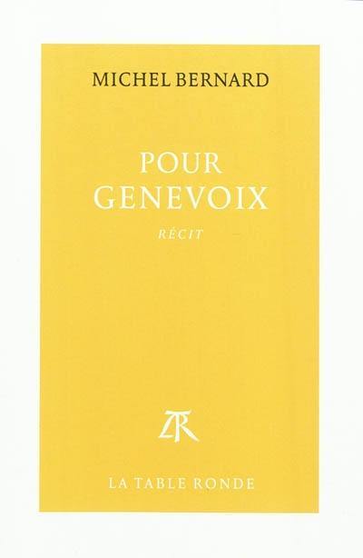 Pour Genevoix