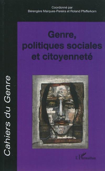 Cahiers du genre, hors série, n° 2011. Genre, politiques sociales et citoyenneté