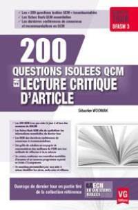200 questions isolées QCM en lecture critique d'article : dernier tour DFASM 3