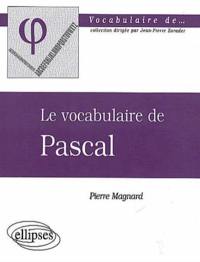 Le vocabulaire de Pascal